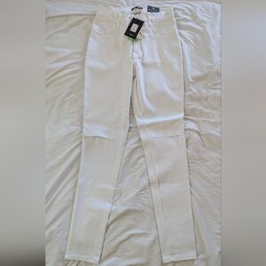 Fashion nova white distressed jeans